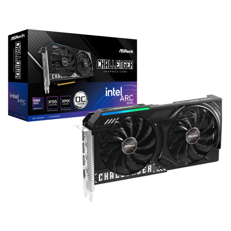 Placa De Video Asrock Intel Arc B580 12gb Challenger — foto 2