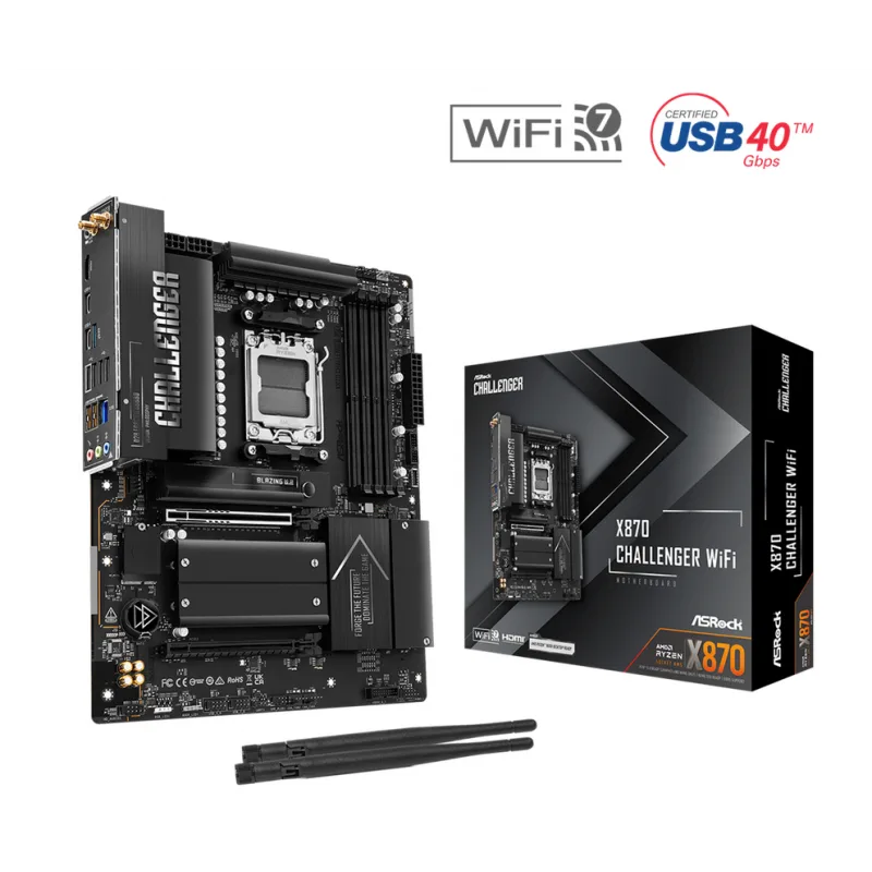 MOTHER ASROCK (AM5) X870 CHALLENGER WIFI — foto 3